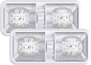 LED 2 Pack RV LED Ceiling Double Dome Light Fixture by salelink.co.nz