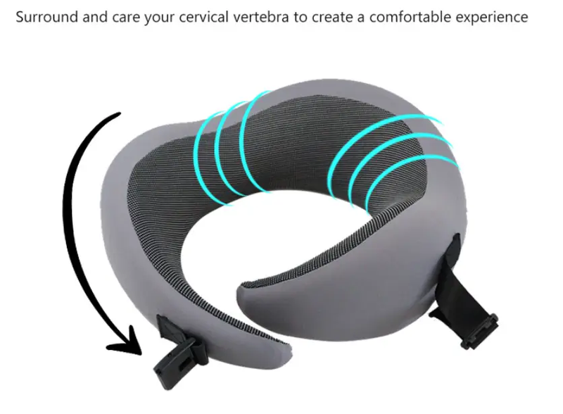 Memory Foam Neck Travel Pillow by salelink.co.nz