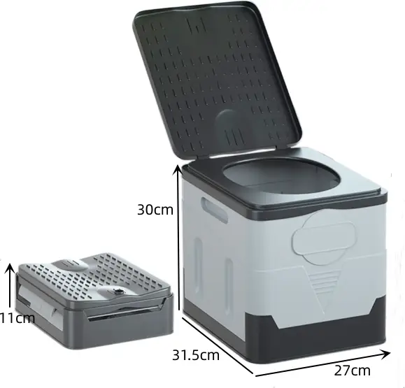 Portable Car Toilet 20L Camping Toilet Travel by salelink.co.nz