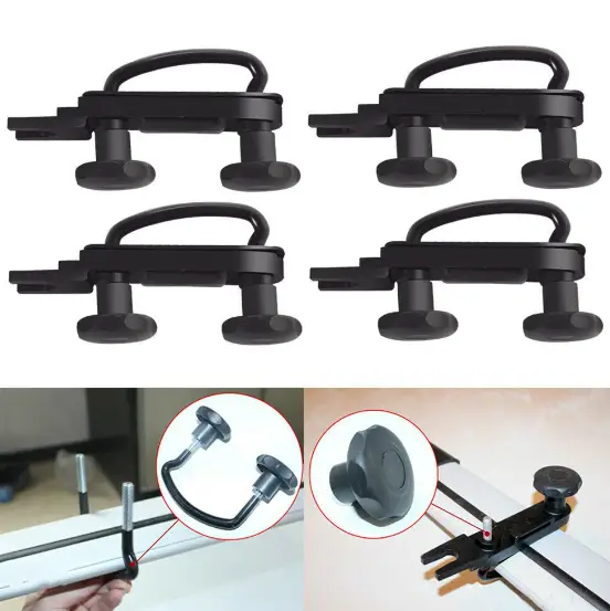 4PCS Universal Roof Box Car Van Mounting Fitting Kit Roof Box U Bolts by salelink.co.nz