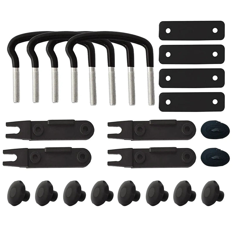 4PCS Universal Roof Box Car Van Mounting Fitting Kit Roof Box U Bolts by salelink.co.nz