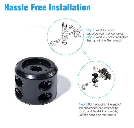 Winch Cable Hook Stopper 2PCS by salelink.co.nz