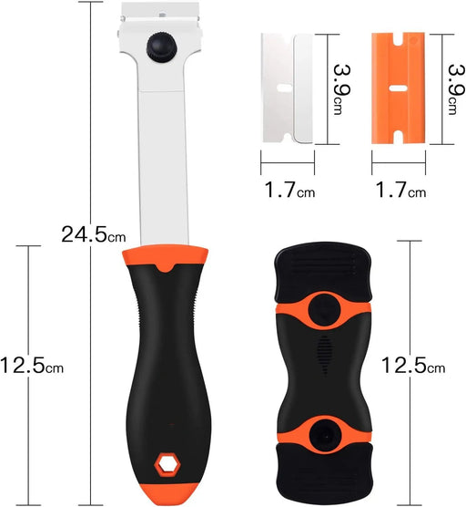 Glass Razor Scraper Set 10 Spare Blades Paint Seal Remover Clean Tool by salelink.co.nz