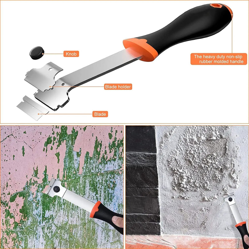 Glass Razor Scraper Set 10 Spare Blades Paint Seal Remover Clean Tool by salelink.co.nz