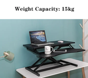 Laptop PC Monitor Computer Workstation Desk Table Converter Height Adjustable by salelink.co.nz