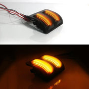 2PCS For Ford F250 F350 F450 F550 Amber LED Side Mirror Marker Signal Lights by salelink.co.nz