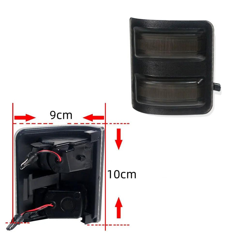 2PCS For Ford F250 F350 F450 F550 Amber LED Side Mirror Marker Signal Lights by salelink.co.nz