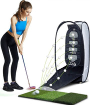Golf Practice Hitting Net 2 Target and Ball Swing Training by salelink.co.nz