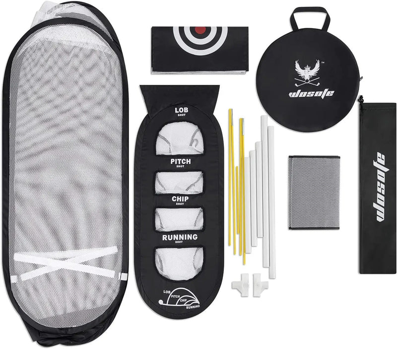 Golf Practice Hitting Net 2 Target and Ball Swing Training by salelink.co.nz