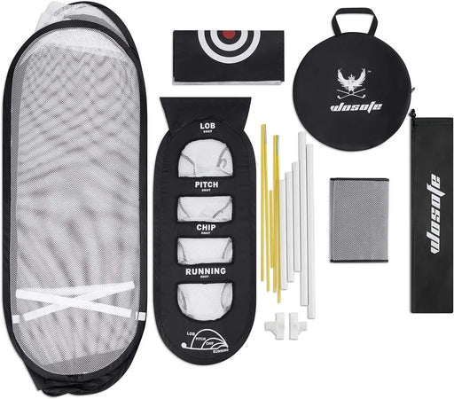 Golf Practice Hitting Net 2 Target and Ball Swing Training by salelink.co.nz