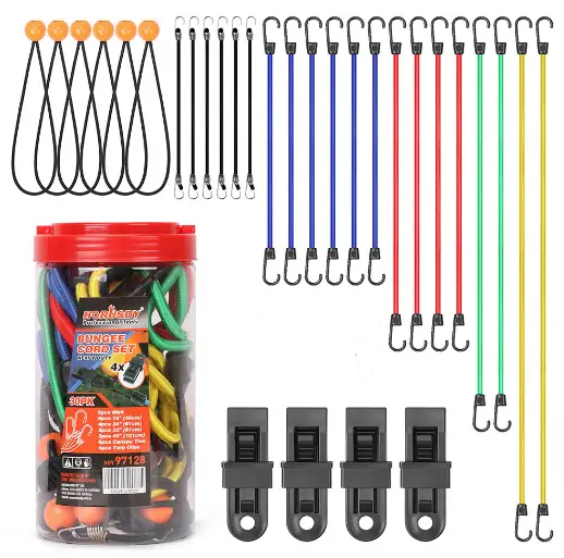 Horusdy 30PCS Premium Bungee Cords by salelink.co.nz