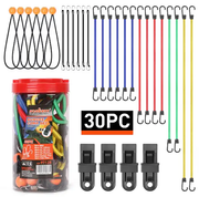 Horusdy 30PCS Premium Bungee Cords by salelink.co.nz