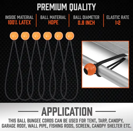 Horusdy 30PCS Premium Bungee Cords by salelink.co.nz
