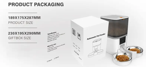 Pet Feeder, Dog Cat Feeder 6L Automatic by salelink.co.nz