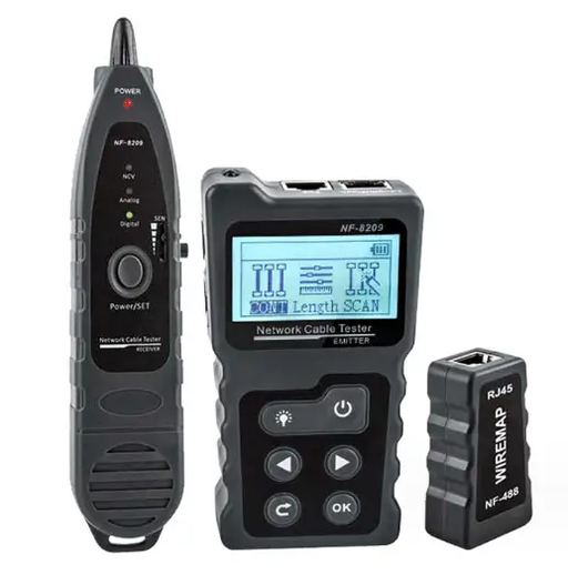 4 in 1 Network Cable Tracker PoE Tester with NCV & Lamp for CAT5e/CAT6/CAT6a by salelink.co.nz