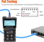 4 in 1 Network Cable Tracker PoE Tester with NCV & Lamp for CAT5e/CAT6/CAT6a by salelink.co.nz