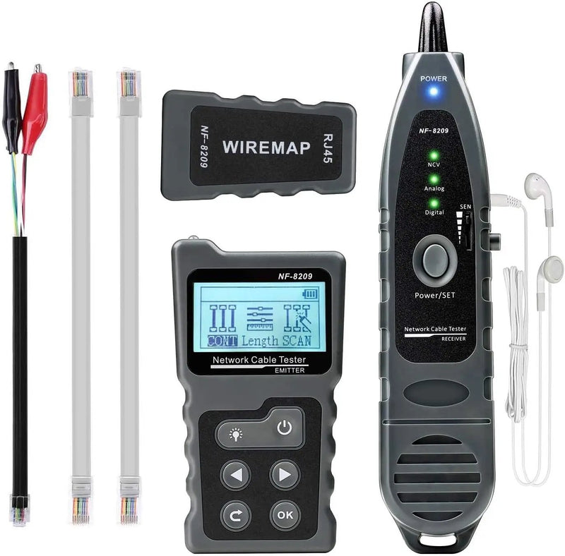 4 in 1 Network Cable Tracker PoE Tester with NCV & Lamp for CAT5e/CAT6/CAT6a by salelink.co.nz