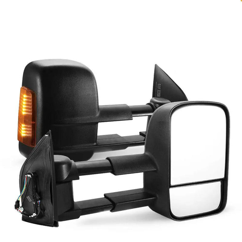 Towing Mirrors for Nissan Pathfinder MY 2003-2013 Black by salelink.co.nz