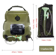 20L Solar Shower Bag with Shower Head by salelink.co.nz