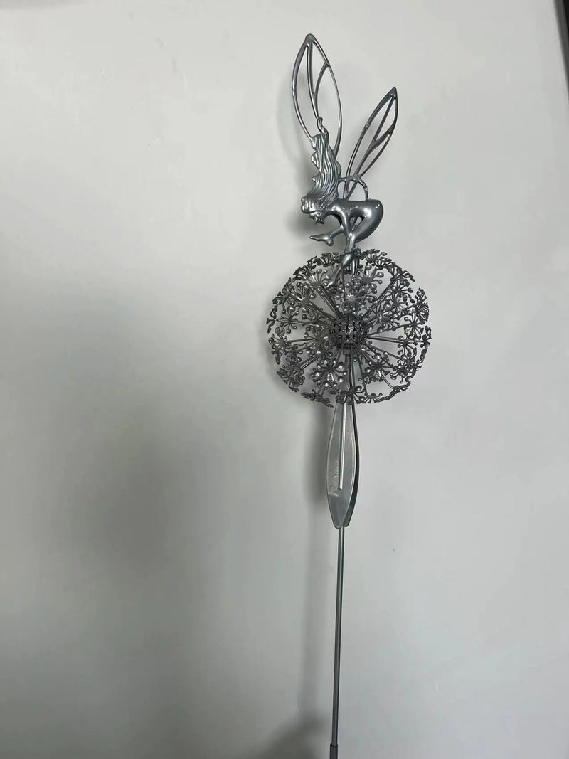 Garden Stakes Fairy Dandelion Sculpture Statue by salelink.co.nz