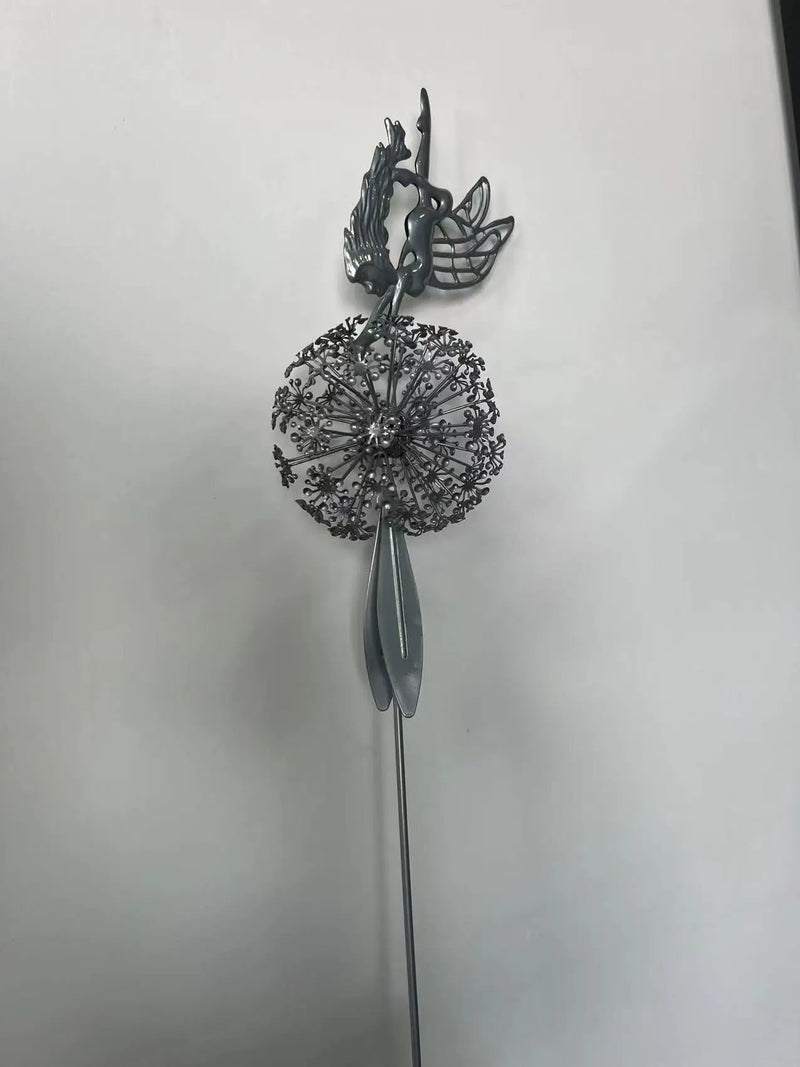Dancing Fairy Metal Statue Garden Decoration Outdoor Pathway Decorative by salelink.co.nz
