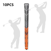 10pcs MultiCompound Golf Club Grips Orange by salelink.co.nz