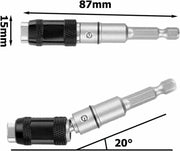 2PCS Magnetic Pivot Drill Bit Holder Steel Impact Pivoting Swivel Screw Drill Bits by salelink.co.nz
