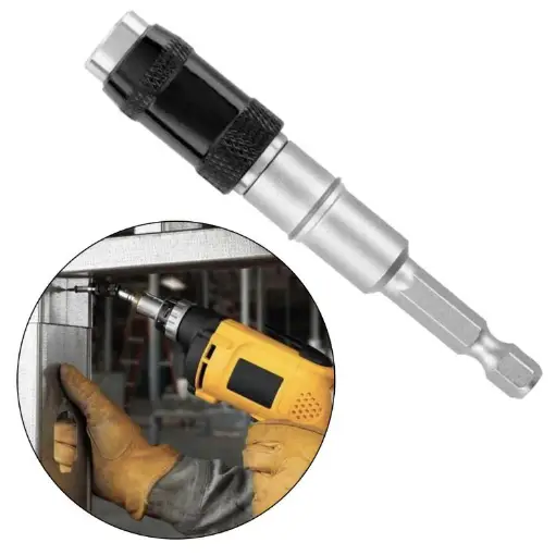 2PCS Magnetic Pivot Drill Bit Holder Steel Impact Pivoting Swivel Screw Drill Bits by salelink.co.nz