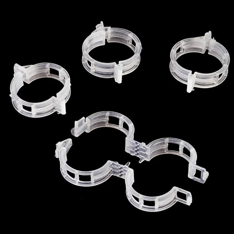 100PCS Greenhouse Garden Plant Tomato Support Veggie Clips Trellis Twine by salelink.co.nz