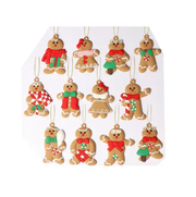 12PCS Christmas Tree Decorations Gingerbread Man Ornaments by salelink.co.nz