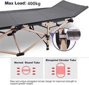 Folding Camping Stretcher Bed 190x71x36cm by salelink.co.nz