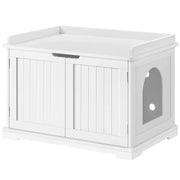 Pet Litter Box Wooden Storage Bench by Yaheetech