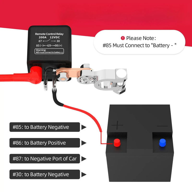 Wireless Remote Car Battery Disconnect Cut off Switch Isolator by salelink.co.nz