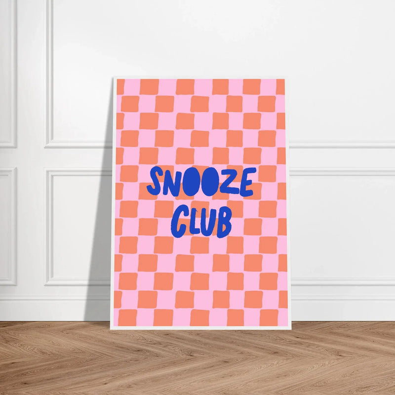 Snooze Club by Blank Wall Print Shop