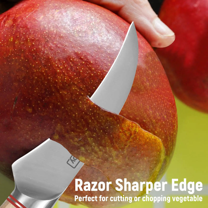 Vegetable Cleaver - Japanese Cleaver 6.5 Inch Chopping Knife High Carbon Stainless Steel Knives With Wooden Handle 6.5 Inch Cleaver Knife - Paring Knife by China Dropship