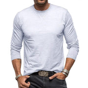 Men's Long Sleeve Cotton T-Shirt - Soft Combed Crew Neck | Casual Everyday Wear by Mead's Supply & Equipment Outfitters limited