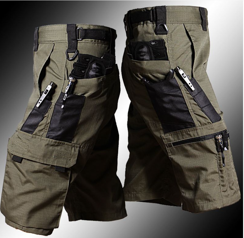 Men's Tactical Military Cargo Shorts With Multiple Pockets For Outdoor Hiking