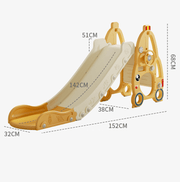 dealonline.co.nz dealonline.co.nz Kids Slide with Basket Ball Pink Kids Slide With Basketball Hoop Playground Set