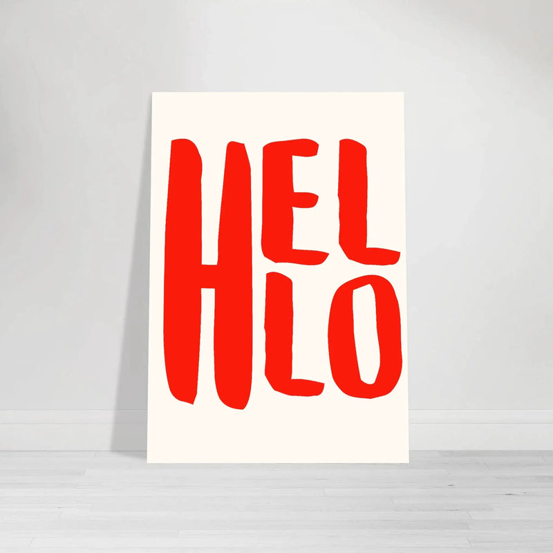 Hello by Blank Wall Print Shop