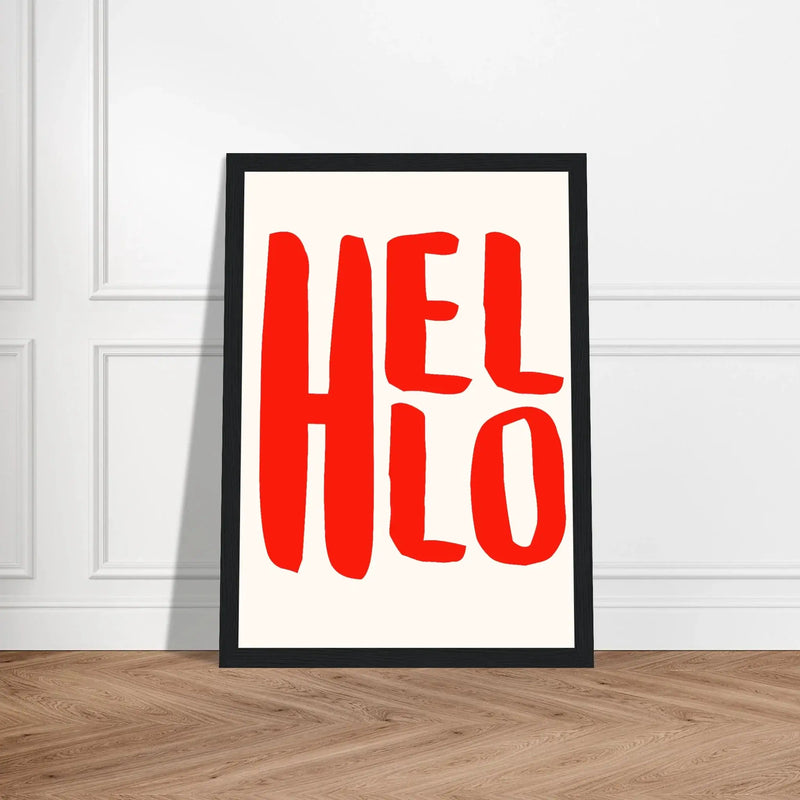 Hello by Blank Wall Print Shop