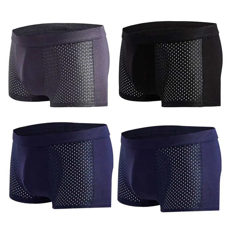 Men's Modal Boxer Shorts — Breathable Mesh Mid-Waist Underwear | Single & 4-Pack by Mead's Supply & Equipment Outfitters limited