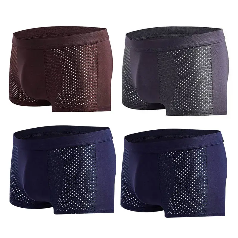 Men's Modal Boxer Shorts — Breathable Mesh Mid-Waist Underwear | Single & 4-Pack by Mead's Supply & Equipment Outfitters limited