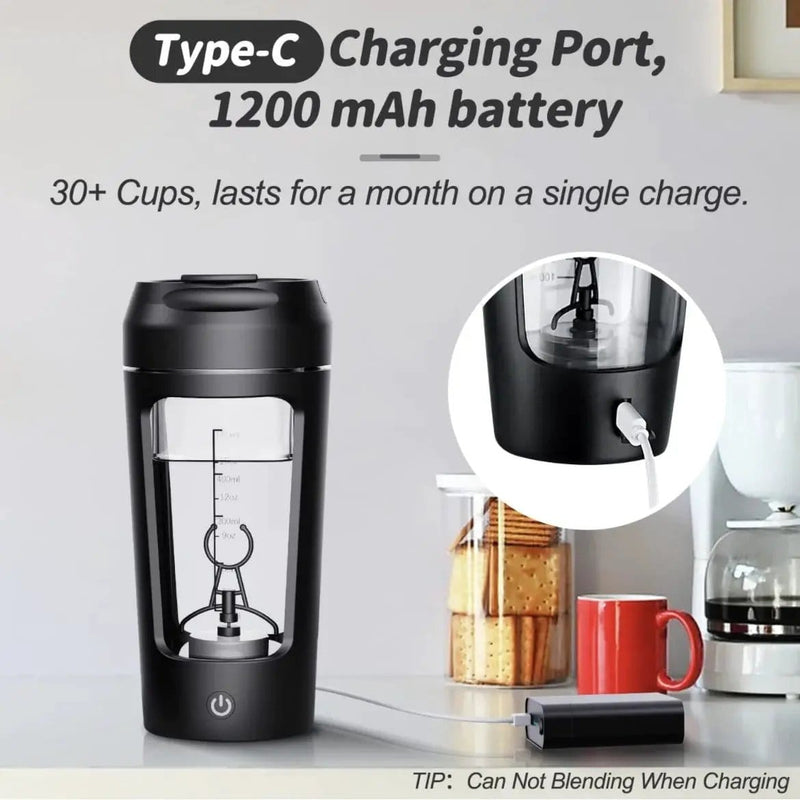 Electric Portable Whey Protein Shaker Bottle by Action Outdoors Limited