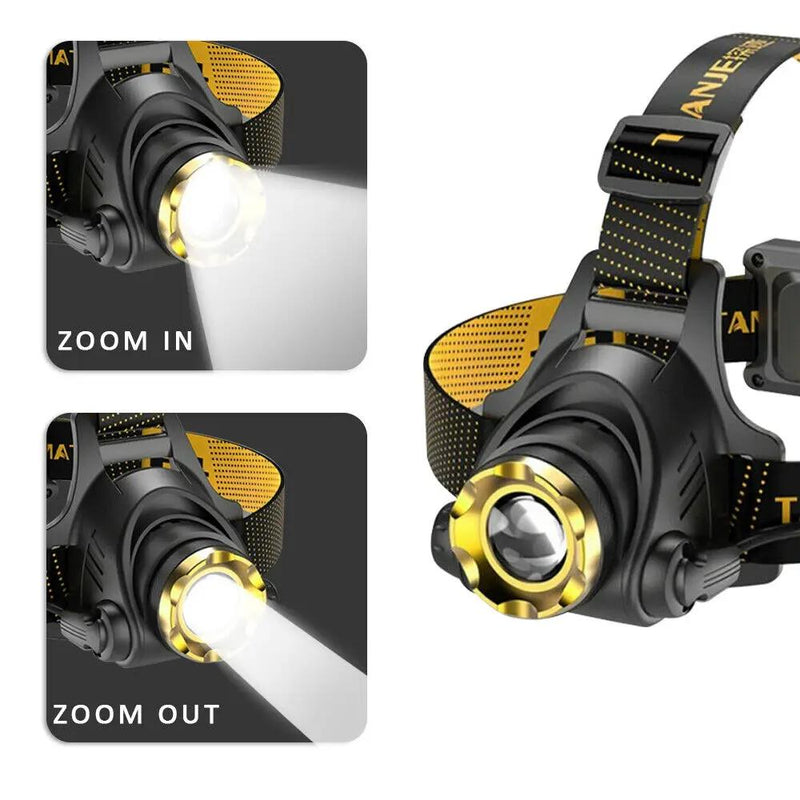 3Modes LED Headlamp Camping Headlight Head Torch USB Rechargeable Headlight Lamp by China Dropship