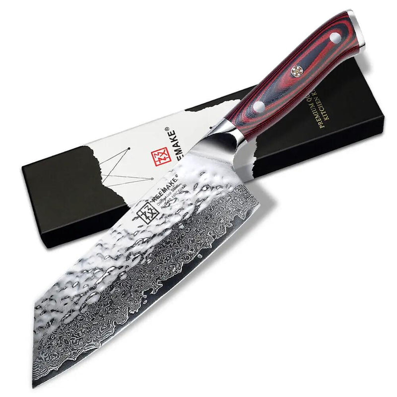 Keemake Nakiri Knife 7 Inch Damascus Steel Kitchen Chinese Meat Cleaver Knife by China Dropship
