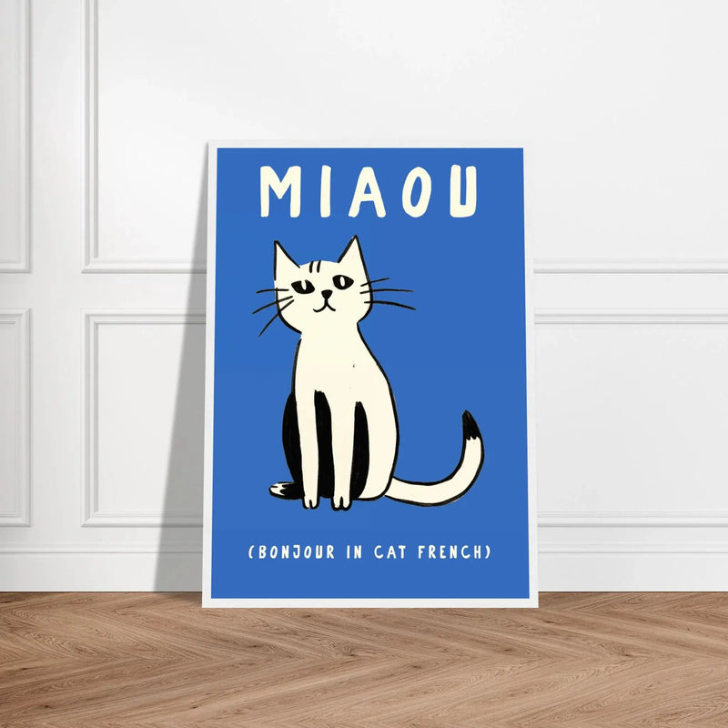 Miaou by Blank Wall Print Shop
