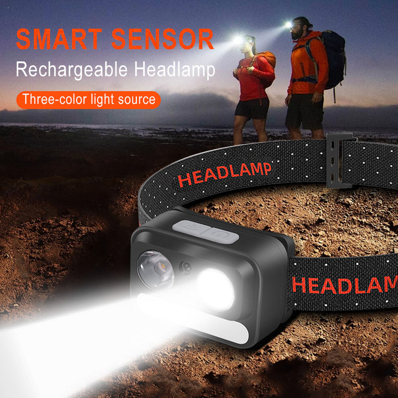 Waterproof Head Torch Rechargeable LED Headlamp Flashlight USB Camping Fish by China Dropship