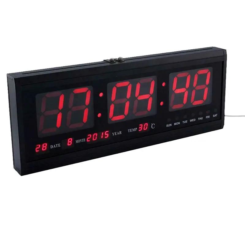 48cm Large Big Jumbo LED Wall Desk Clock Display With Calendar Temperature by salelink.co.nz