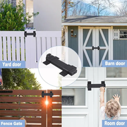 Gate Latches Flip Latch Bolt Latch Lock for Safety Door Black by salelink.co.nz