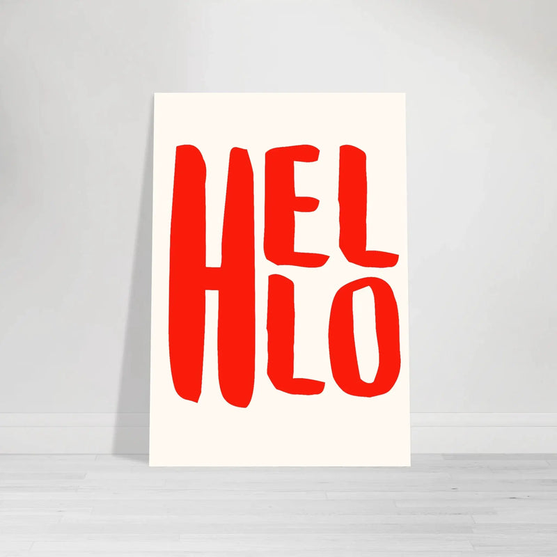 Hello by Blank Wall Print Shop
